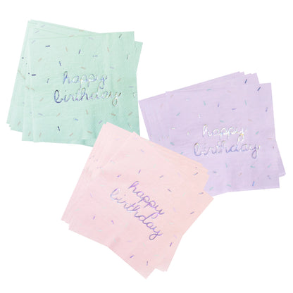 PASTEL SPRINKLE NAPKINS