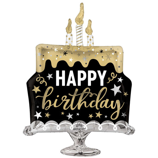HAPPY BIRTHDAY CAKE FOIL BALLOON