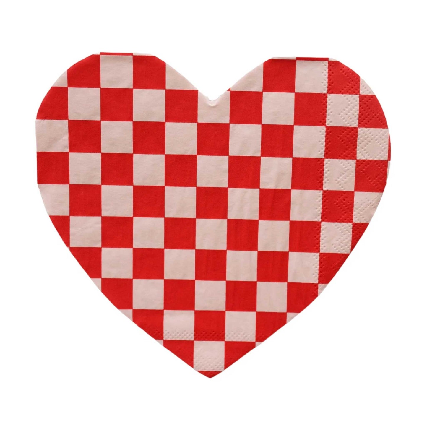 CHECKERED HEART NAPKINS