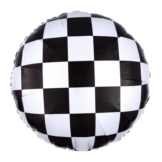 CHECKERED FOIL BALLOON