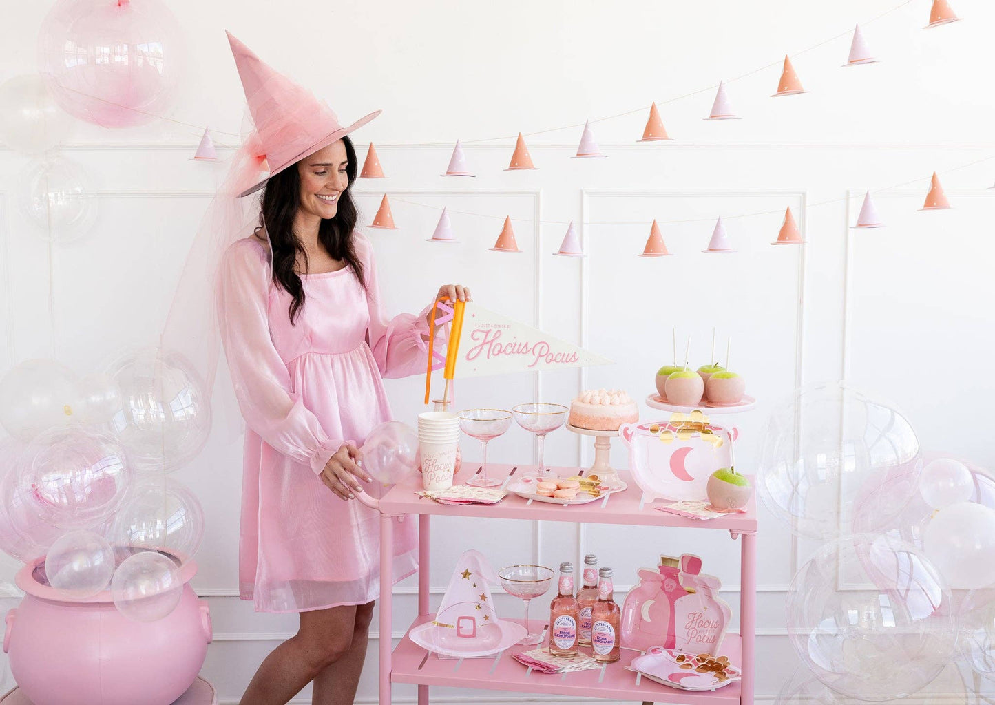 PINK WITCH HAT PLATES
