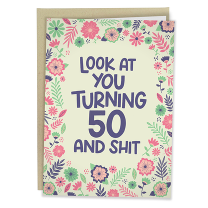 TURNING 50 BIRTHDAY CARD