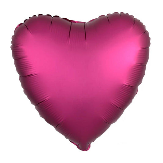 DARK PINK LUXE HEART FOIL BALLOON