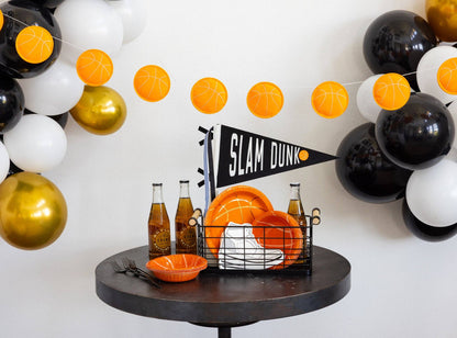BASKETBALL FELT BANNER
