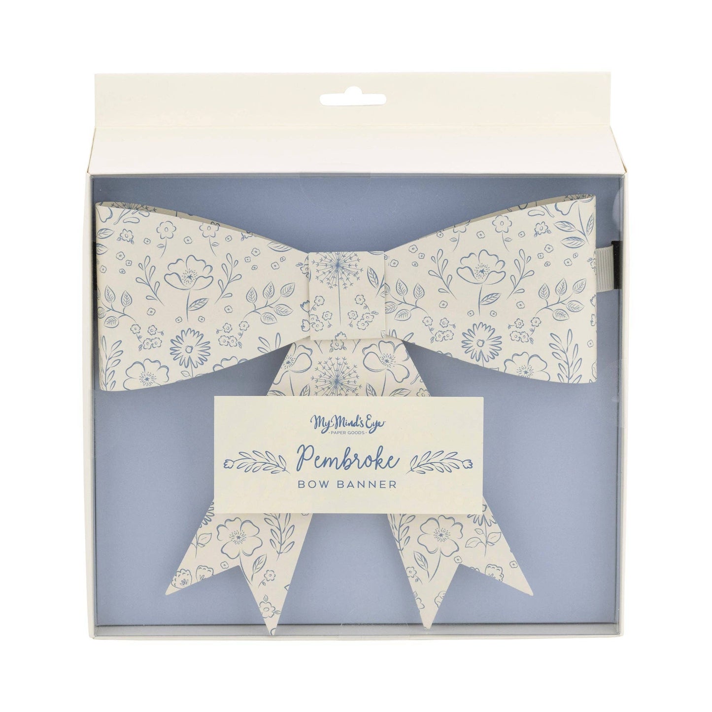 FLORAL BOW BANNER