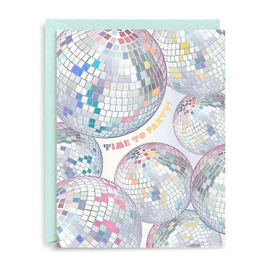 DISCO BALL BIRTHDAY CARD