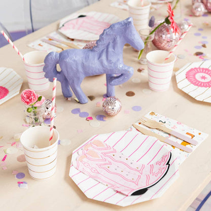 PINK COWGIRL BOOT NAPKINS