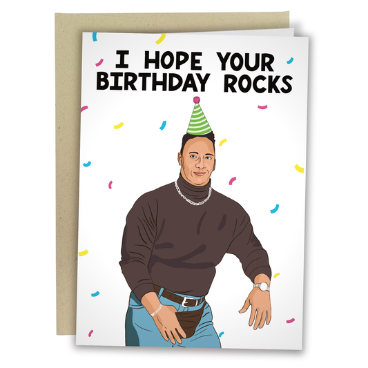 HOPE YOUR BIRTHDAY ROCKS CARD