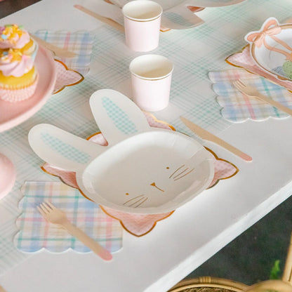 GINGHAM BUNNY PLATES