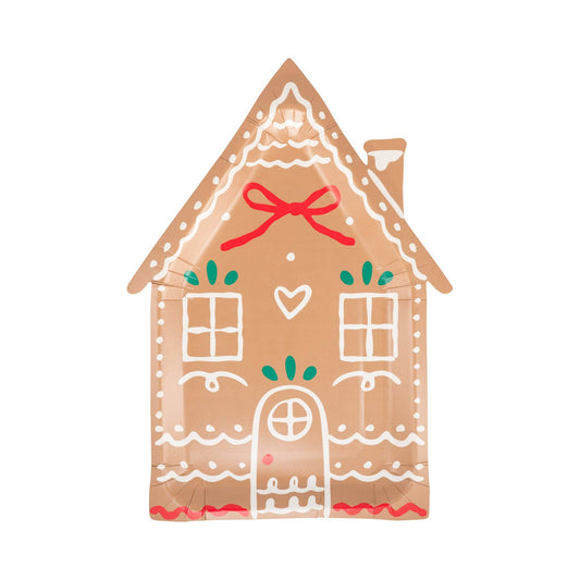 GINGERBREAD HOUSE PLATES