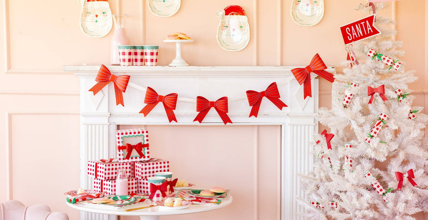RED BOW GARLAND
