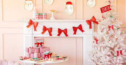 RED BOW GARLAND