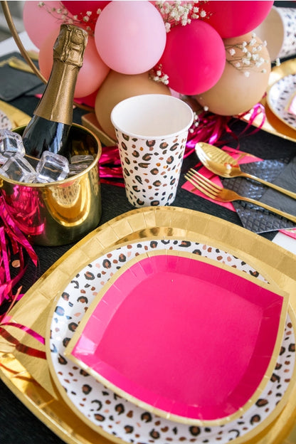 HOT PINK POSH PLATES