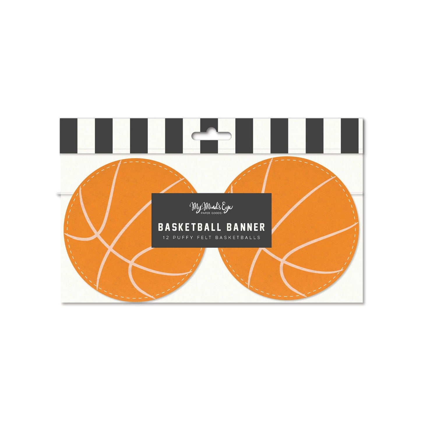 BASKETBALL FELT BANNER