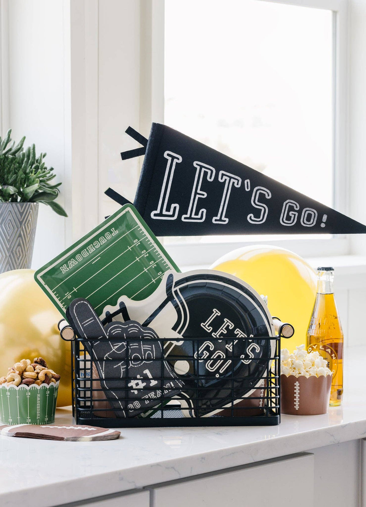 LET'S GO FELT PENNANT