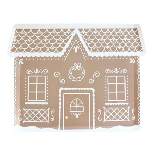 GINGERBREAD HOUSE PLATES