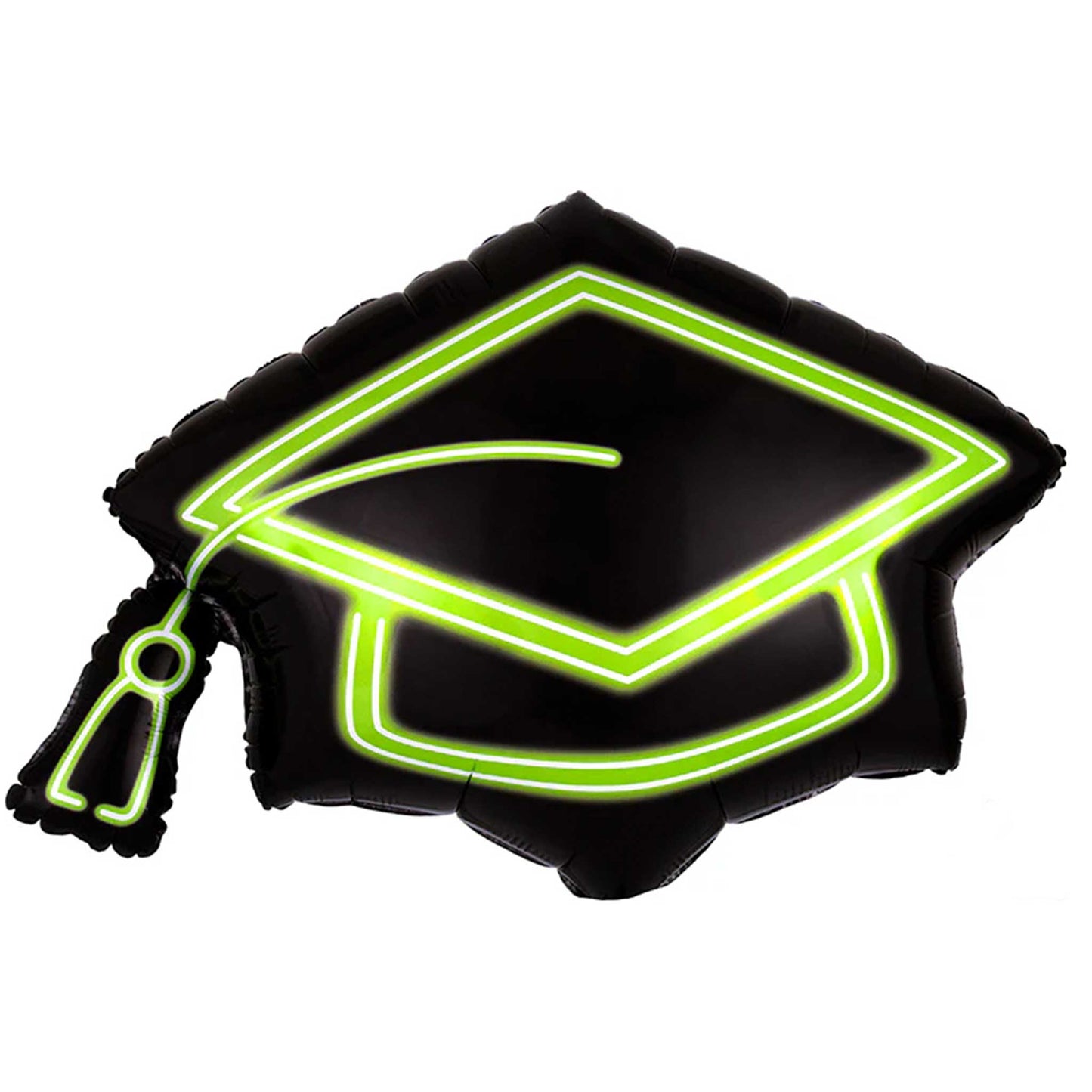 NEON GRAD CAP FOIL BALLOON
