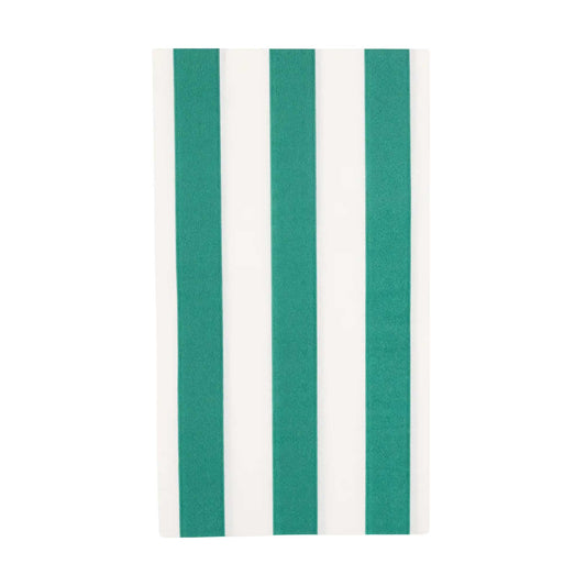 EMERALD GREEN STRIPED NAPKINS