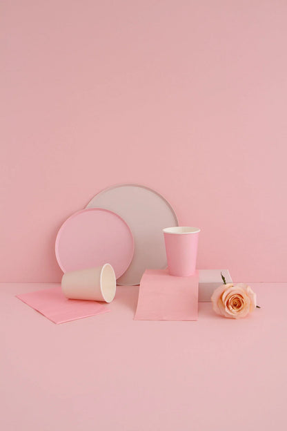 CORAL + PINK PLATE SET