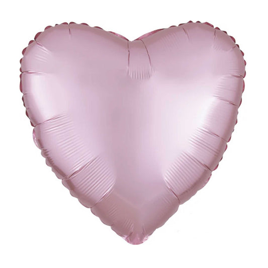 LIGHT PINK LUXE HEART FOIL BALLOON