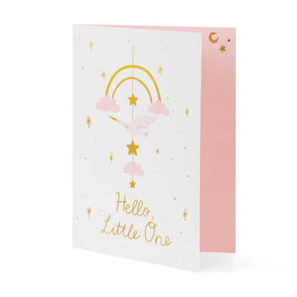 HELLO LITTLE ONE CARD - GIRL