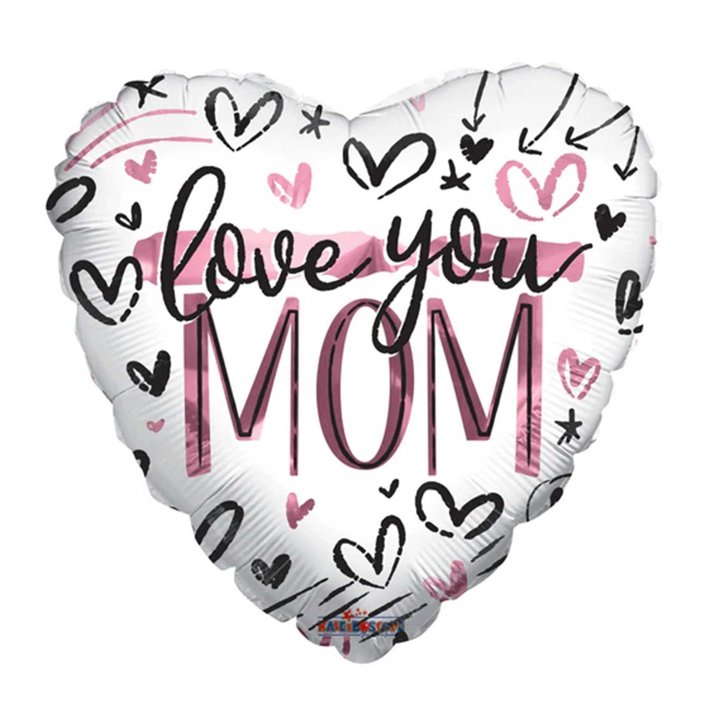 LOVE YOU MOM FOIL BALLOON