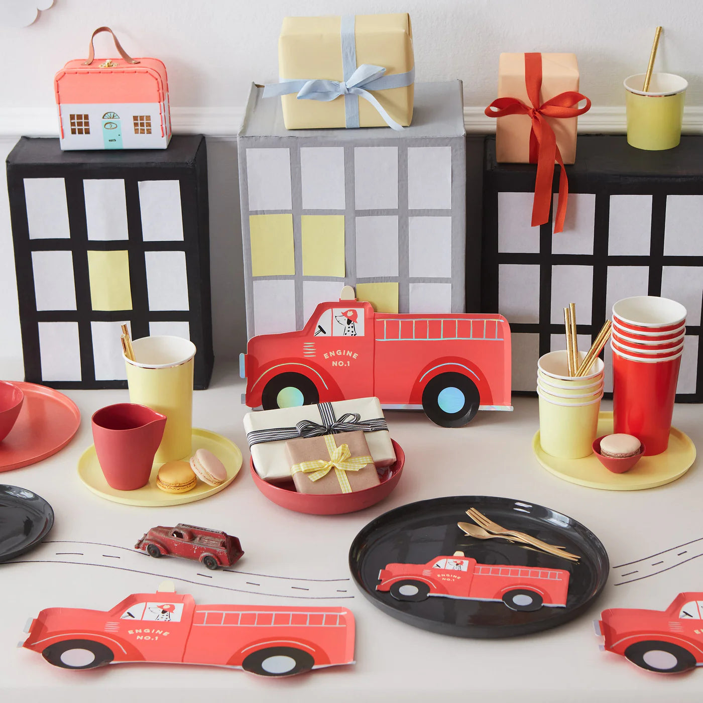 FIRE TRUCK CUPS