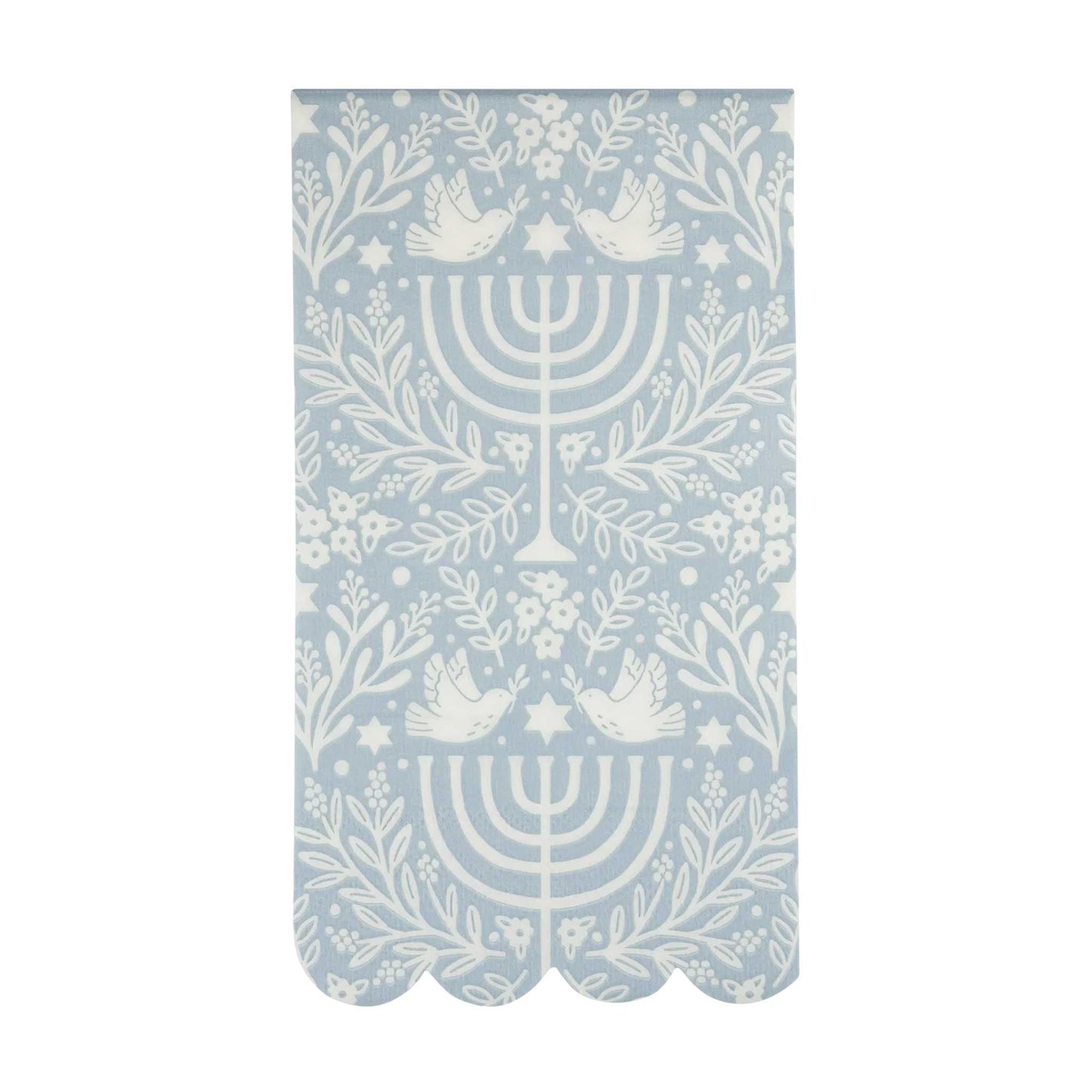 FLORAL MENORAH NAPKINS