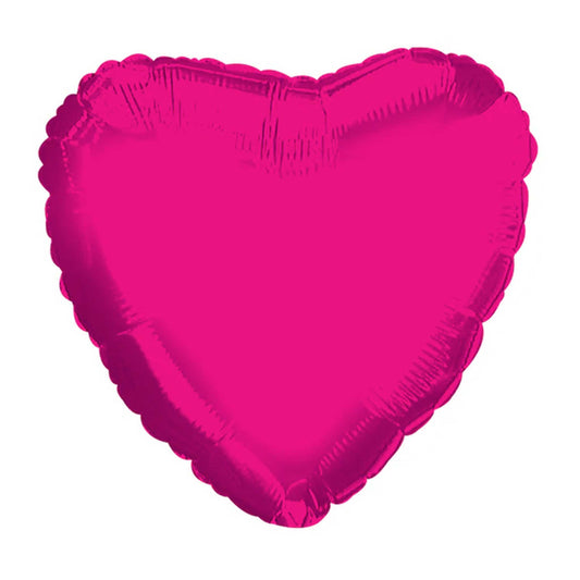 HOT PINK MINI HEART FOIL BALLOON