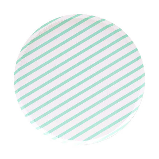 MINT STRIPED PLATES