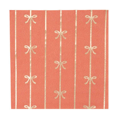 SUNKISSED ORANGE BOW NAPKINS