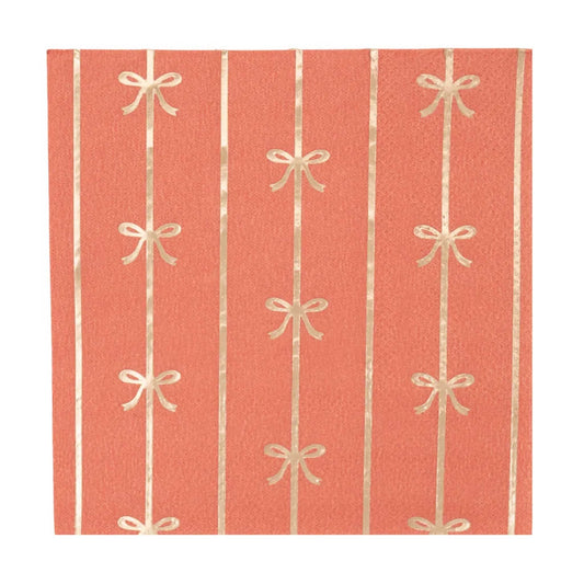 SUNKISSED ORANGE BOW NAPKINS