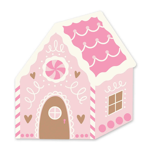 PINK GINGERBREAD HOUSE NAPKINS