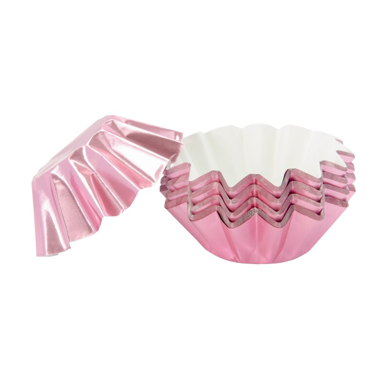 PINK FOIL CUPCAKE LINERS