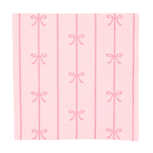 PINK BOW NAPKINS