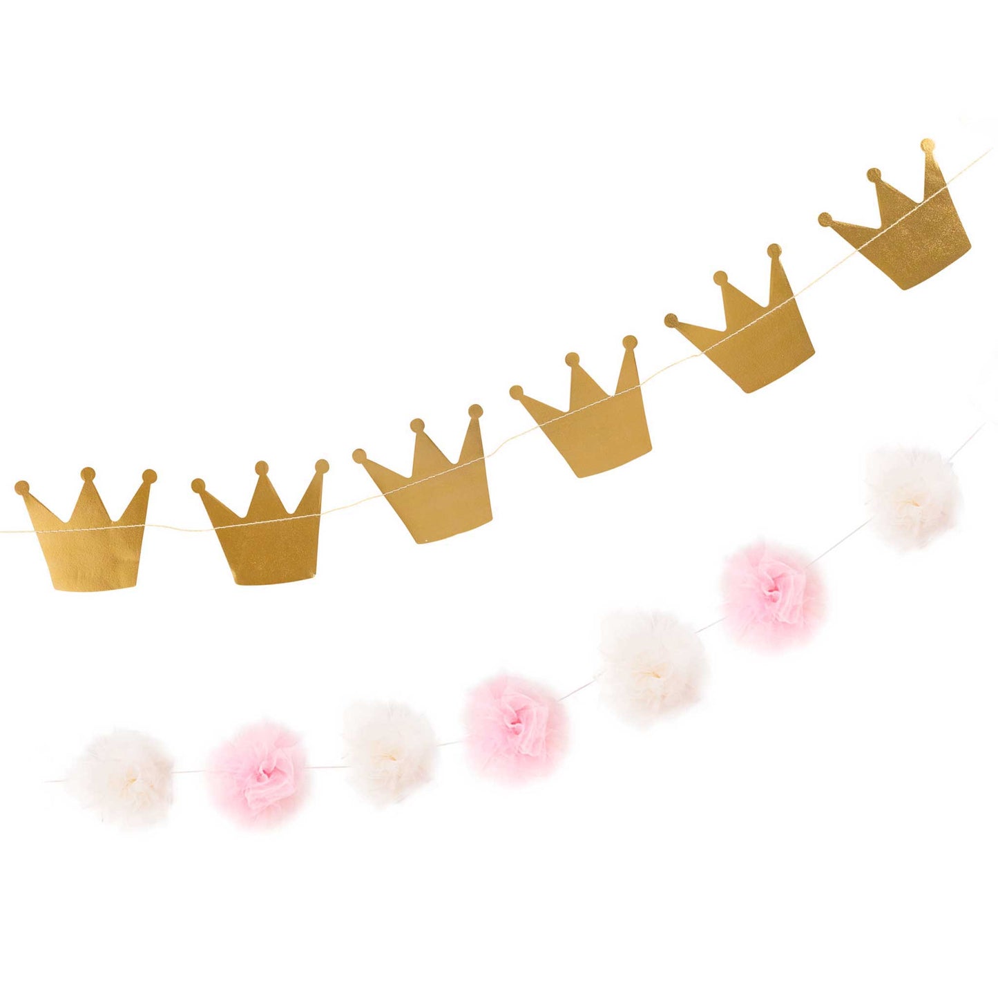 CROWN AND POM POM GARLAND