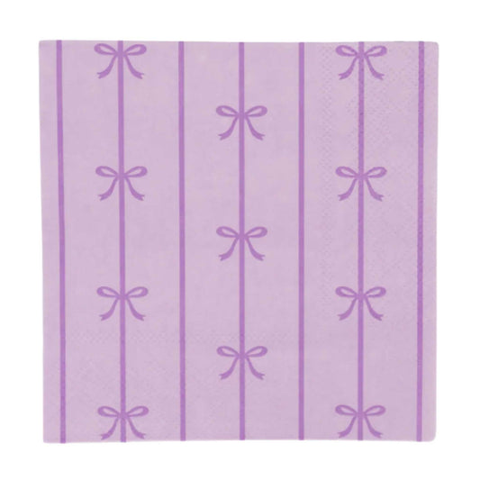 PURPLE BOW NAPKINS