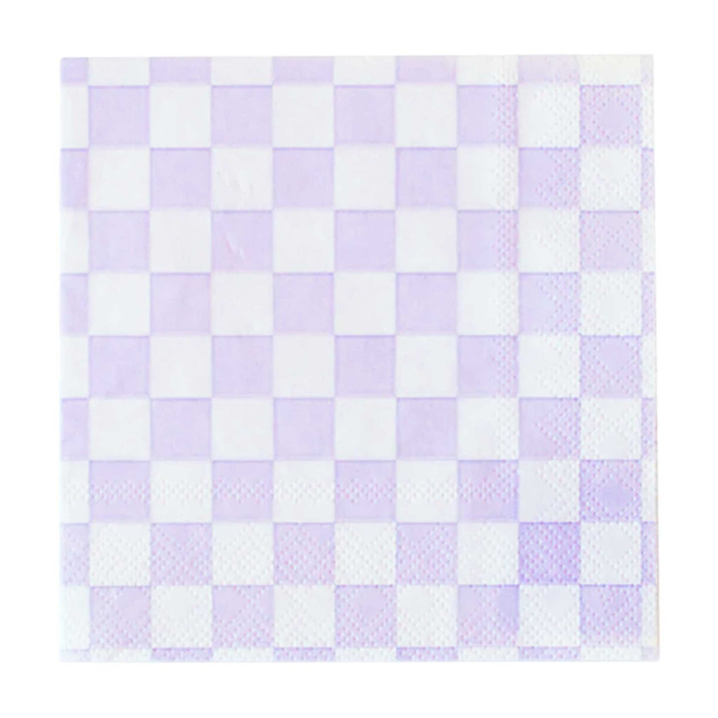 PURPLE CHECKER NAPKIN