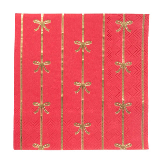 RED BOW NAPKINS