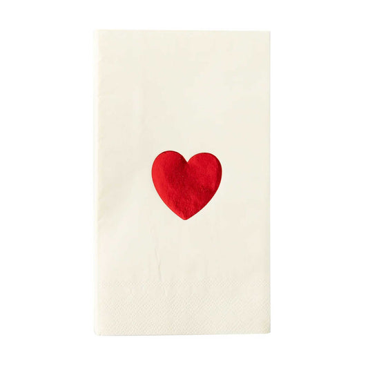 RED HEART FOIL NAPKINS