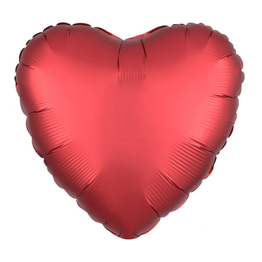 RED LUXE HEART FOIL BALLOON