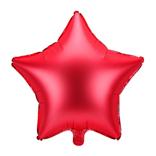 MATTE RED STAR FOIL BALLOON