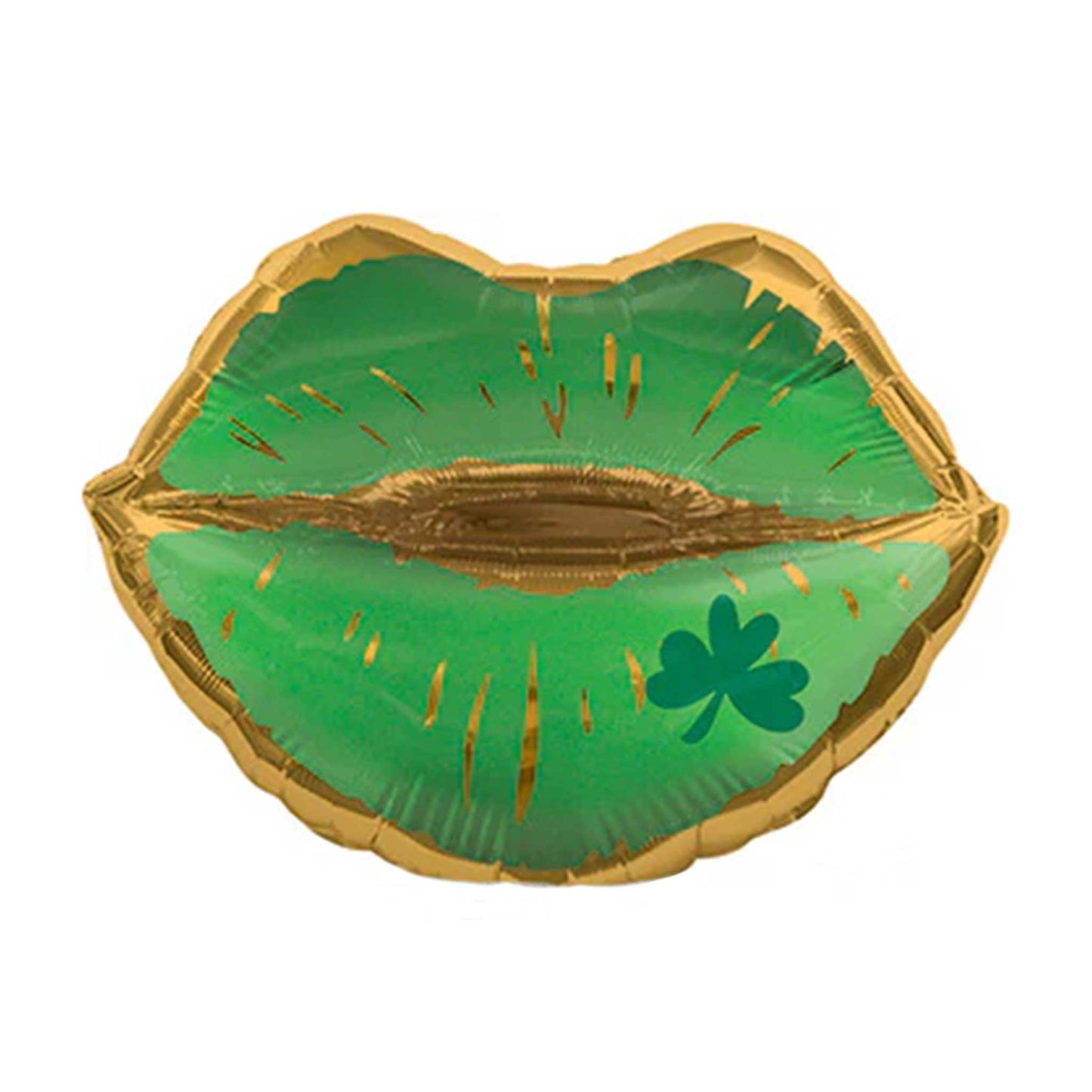 MINI SHAMROCK LIPS FOIL BALLOON