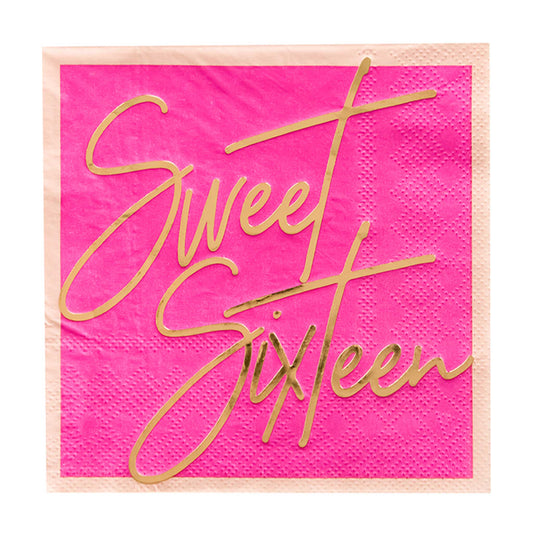 SWEET SIXTEEN NAPKIN