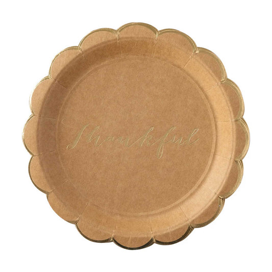 THANKFUL KRAFT PLATES