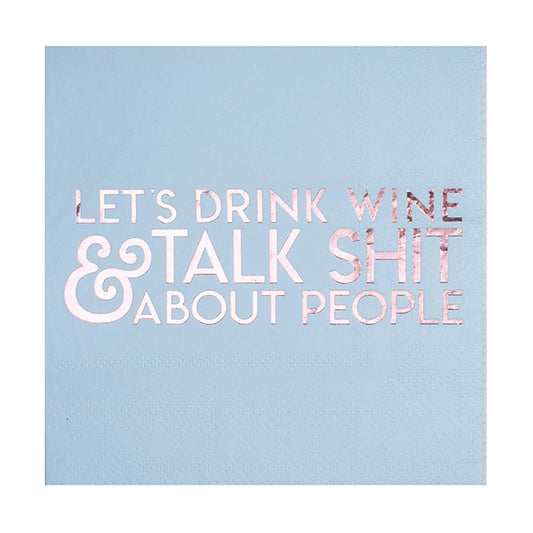 FUNNY WINE SAYING NAPKINS