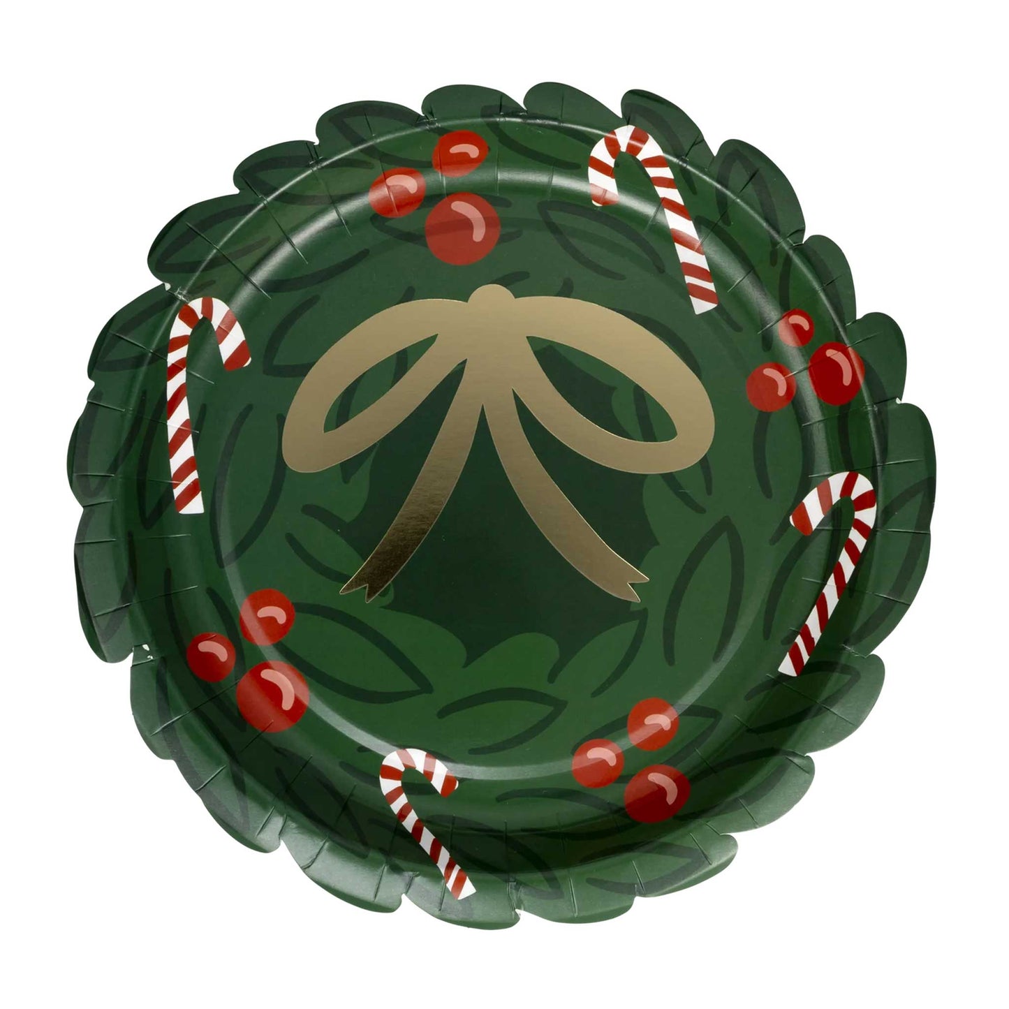 WREATH PAPER PLATES