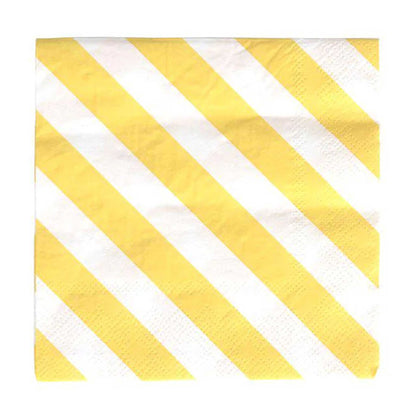 YELLOW STRIPED NAPKINS