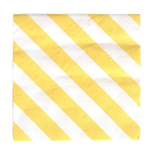 YELLOW STRIPED NAPKINS